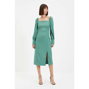 Trendyol Green Square Collar Dress