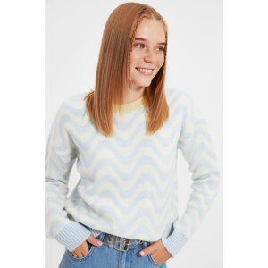 Trendyol Light Blue Crew Neck Knitwear Sweater