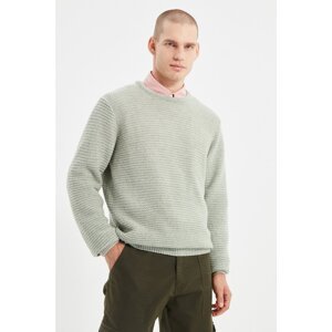 Trendyol Mint Men Regular Crew Neck Knitwear Sweater