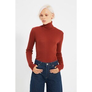 Trendyol Tan Turtleneck Knitwear Sweater