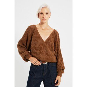 Trendyol Taba Waist Detailed Knitwear Sweater