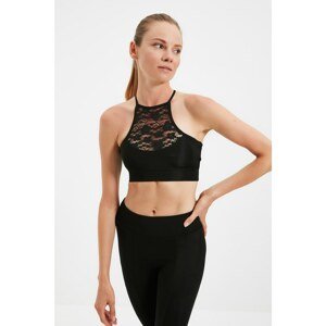 Trendyol Black Lace Detailed Support Sports Bra