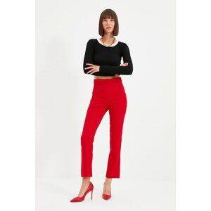 Trendyol Red Straight Trousers