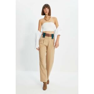 Trendyol Camel Waist Detail Trousers