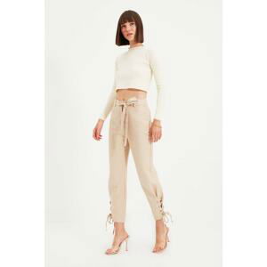 Trendyol Beige Detailed Trousers