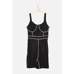 Trendyol Black Piping Detailed Sports Overalls