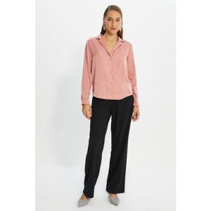 Trendyol Dried Rose Crop Shirt