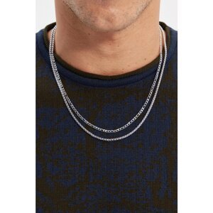 Trendyol Sterling Silver Men's 2-Pack Bijouterie Necklace