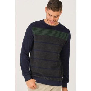 V3201 DEWBERRY DIO RISE MEN'S SWEATSHIRT-LACİVERT - ANTHRACIC