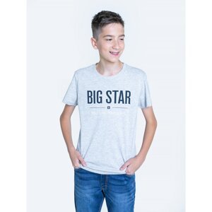Big Star Man's T-shirt_ss T-shirt 152058 Black Knitted-901