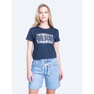 Big Star Woman's T-shirt_ss T-shirt 152034 Light blue Knitted-404