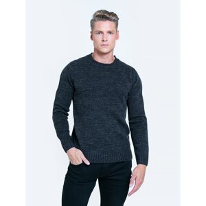 Big Star Man's Sweater Sweater 160944 Black Wool-905