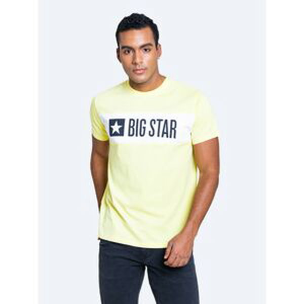 Big Star Man's T-shirt_ss T-shirt 152049 Brak Knitted-203