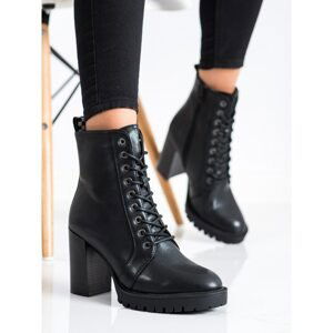 LOVERY LACE-UP ANKLE BOOTS ON THE POST