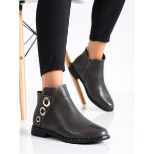 GOODIN ANKLE BOOTS WITH SILVER ORNAMENTS