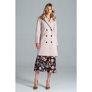 Figl Woman's Coat M832 Pink Melange