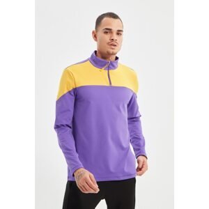 Trendyol Purple Men's Slim Fit Sweatshirt