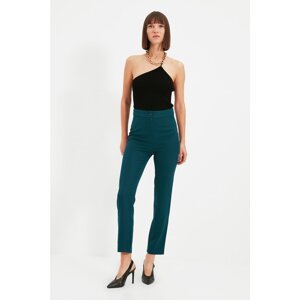 Trendyol Emerald Green Straight Trousers