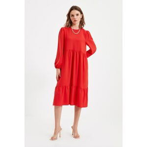 Trendyol Red Petite Crew Neck Dress