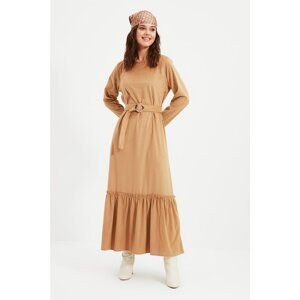 Trendyol Dress - Brown - Ruffle both
