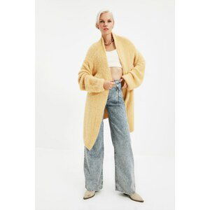 Trendyol Yellow Beard Yarn Knitwear Cardigan