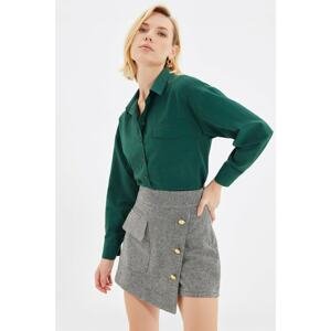 Trendyol Emerald Green Shirt with Pockets