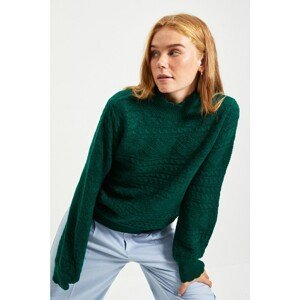 Trendyol Green Knitted Detailed Knitwear Sweater