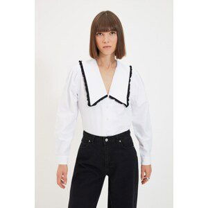 Trendyol White Collar Detailed Shirt