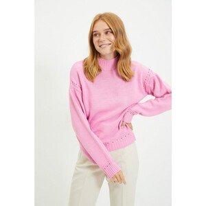 Trendyol Pink Turtleneck Knitwear Sweater
