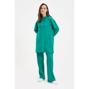 Trendyol Emerald Green Knitted Tracksuit Set