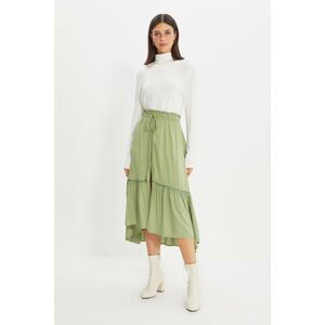 Trendyol Light Green Tie Skirt