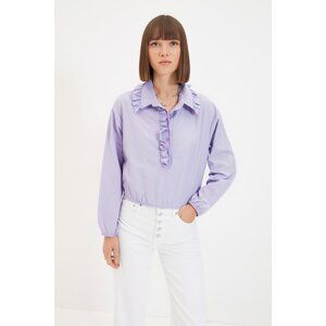 Trendyol Lilac Frill Blouse