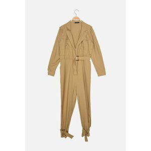 Trendyol Mink Belted Overalls