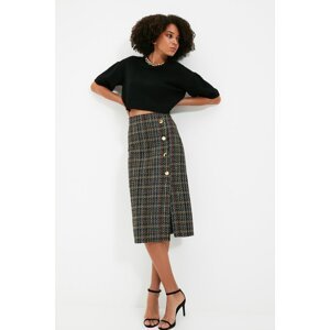 Trendyol Khaki Button Detailed Skirt