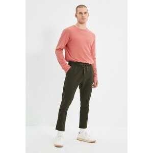 Trendyol Khaki Men's Elastic Waist Slim Fit Trousers