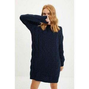 Trendyol Navy Blue Knitted Detailed Knitwear Dress