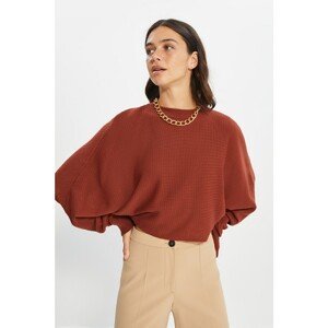 Trendyol Tile Bat Sleeve Crop Knitwear Sweater