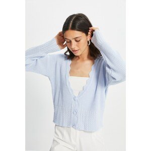 Trendyol Light Blue Knit Detailed Knitwear Cardigan