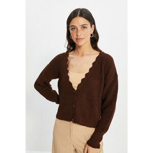 Trendyol Brown Knitted Detailed Knitwear Cardigan