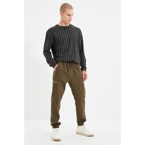 Trendyol Khaki Men's Jogger Fit Zipper Pocket Elastic Waist Trousers