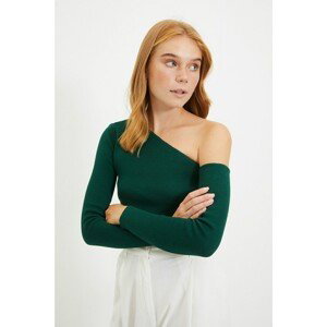 Trendyol Sweater - Green - Fitted