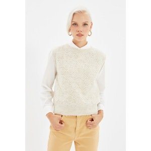 Trendyol Stone Embroidered Knitwear Sweater