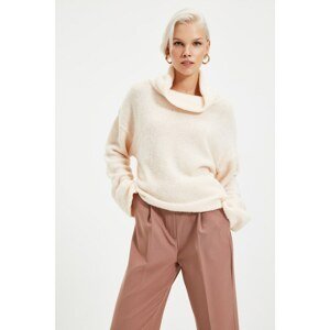 Trendyol Ecru Turtleneck Knitwear Sweater