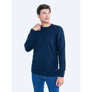 Big Star Man's Sweater Sweater 160933 Blue Wool-403