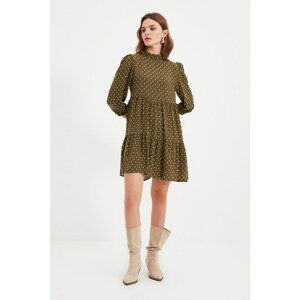 Trendyol Khaki Petite Polka Dot Dress