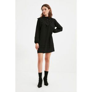 Trendyol Black Petite Collar Detailed Dress