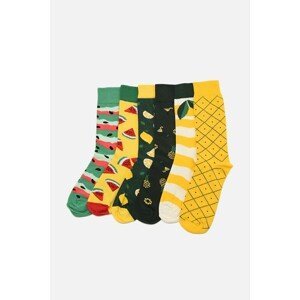 Trendyol Multicolor Men's 6 Pack Clutch Socks