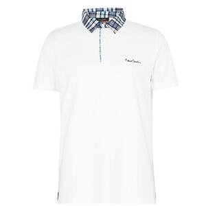 Pierre Cardin Check Collar Polo Shirt Mens