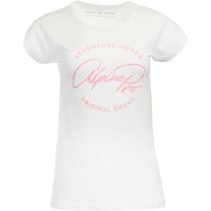 Women's T-shirt ALPINE PRO DAFKA white