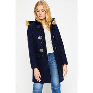 Koton Women's Navy Blue Coat